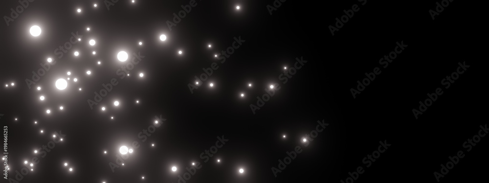 Fototapeta premium Starry night sky. Black sky with stars