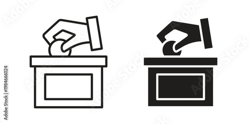 Money donation icon for graphic and web projects