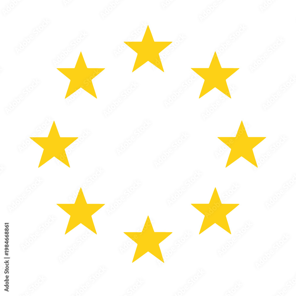Fototapeta premium European Union Stars Circle Icon