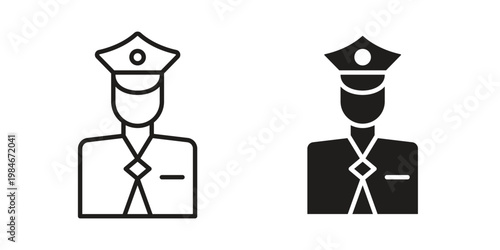 Police icon for graphic and web projects