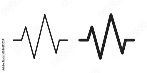 Pulse icon for graphic and web projects