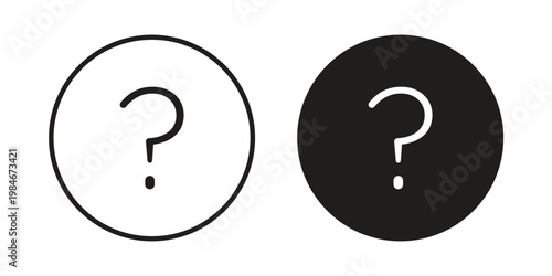 Question icon for graphic and web projects