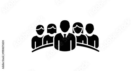 Group of Diverse People Standing Together in Unity.