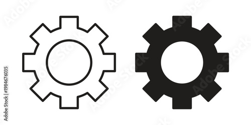 Settings icon for graphic and web projects
