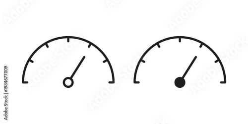 Speedometer icon for graphic and web projects
