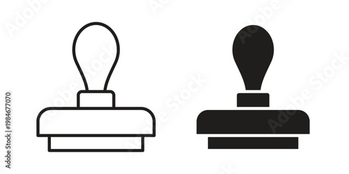 Stamp icon for graphic and web projects