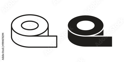 Tape icon for graphic and web projects