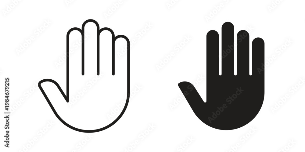 Fototapeta premium Thumb icon for graphic and web projects
