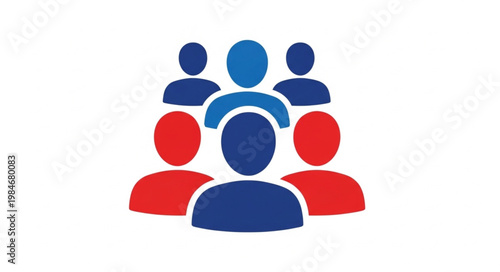 Group of diverse people icons representing teamwork and community.