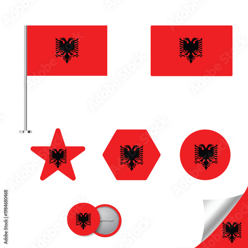 Albania representative elements collection
