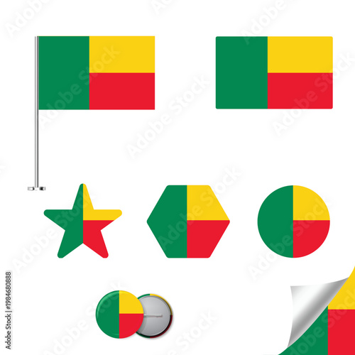 Free Download Benin representative elements collection - GFXLoad