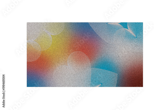 Abstract gradient grain with love shape background design for professionals.