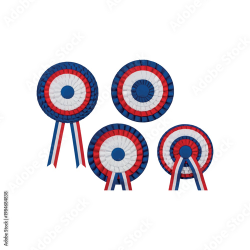 Colorful targets with red white blue.