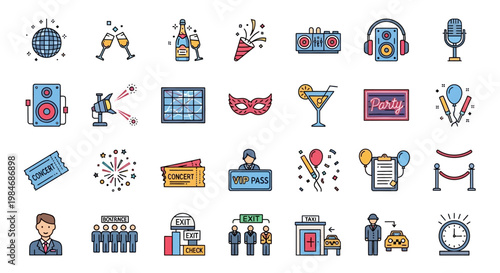 Business icons and symbols collection.