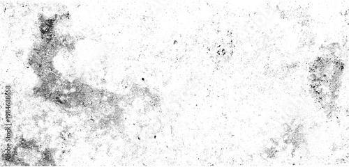Fotografie Grunge effect Black mottled concrete texture with deep stains and heavy industrial grain, ideal for high-contrast edits on a transparent background