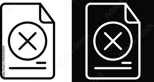 default Two-tone version in black and white background