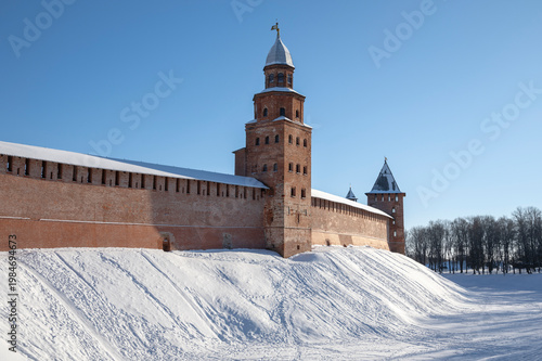 Foto View on the Kokui Tower and the walls of the ancient Kremlin