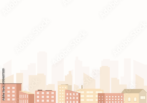 Illustration of city town background