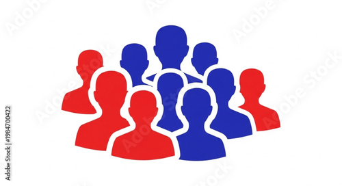 Diverse Group of People Silhouettes Representing Community and Unity.