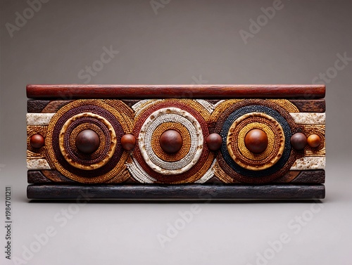 Indigenous art with traditional patterns