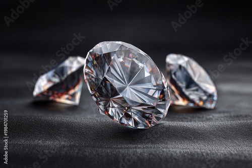 Dazzling diamonds on black velvet