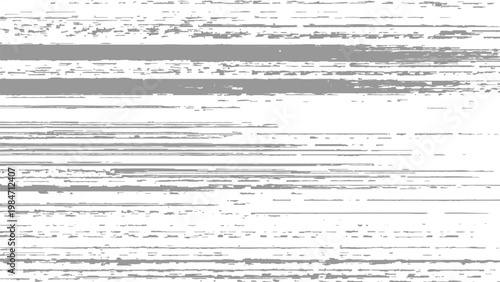 Glitchy distorted digital white and gray striped chaotic error texture background with damaged lines