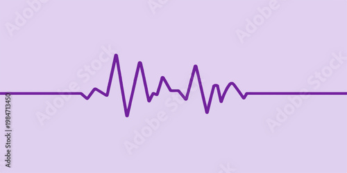 Heartbeat cardiogram on medical monitor screen shows green ekg wave line forming a heart shape for healthcare and life pulse rate monitoring illustration
