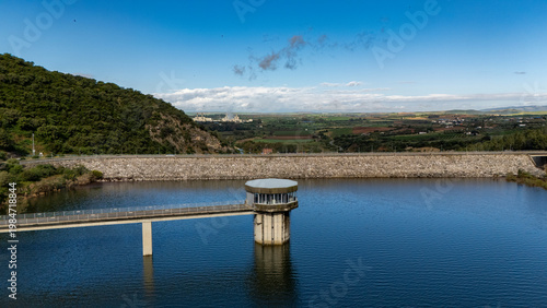 Water Intake Tower in Reservoir Cadiz Spain Engineering Structure
