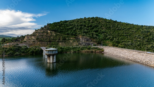 Green Hills and Reservoir Cadiz Spain Scenic Natural Landscape