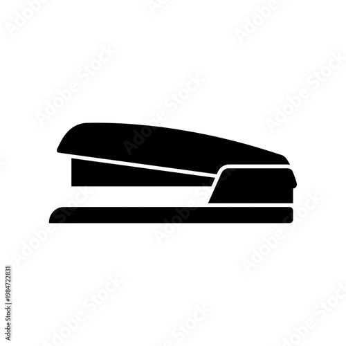 Black Stapler icon for office supplies and stationery