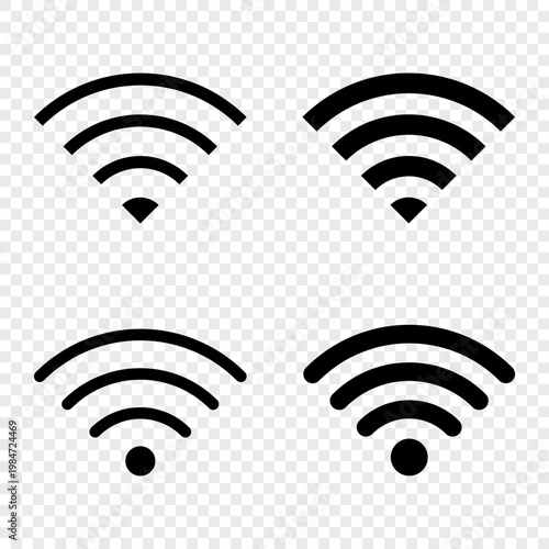 Wi-fi signal symbol. Wi Fi icon vector