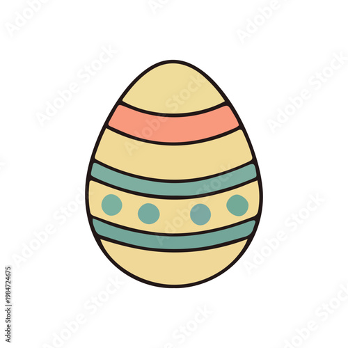 Hand Drawn Easter Egg Illustration