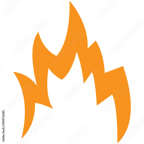 vector illustration of a burning symbol