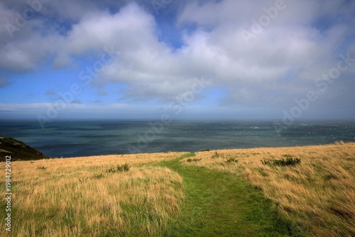 Bild auf Leinwand Scenic Atlantic Ocean coast near Ramsey, Isle of Man