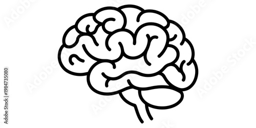 Minimalist line art illustration of a person suffering from anxiety and mental health issues.