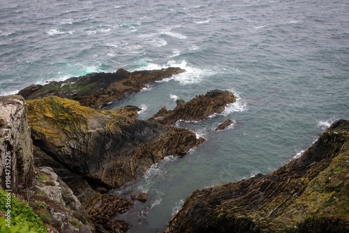 Old Marine drive road view by rainy morning, Douglas, Isle of Man