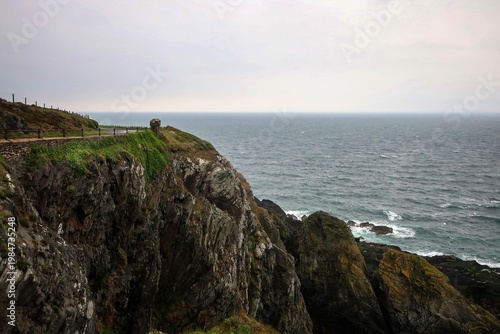 Old Marine drive road view by rainy morning, Douglas, Isle of Man