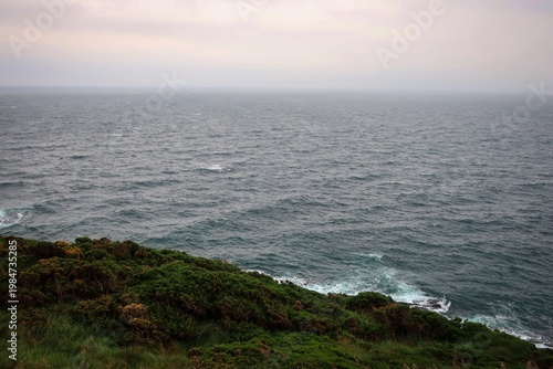Old Marine drive road view by rainy morning, Douglas, Isle of Man
