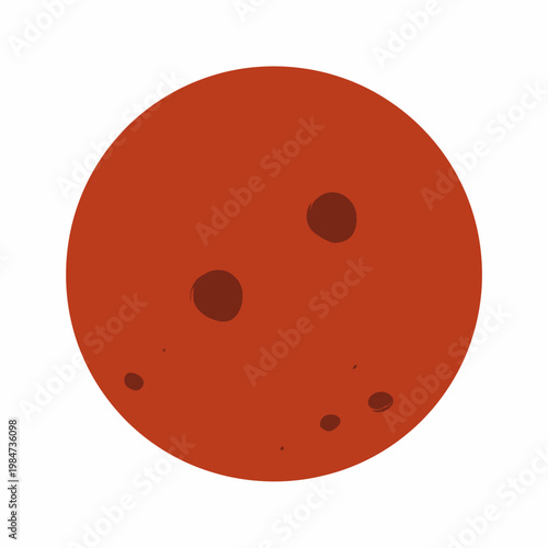 The moon has several craters on its surface in space.