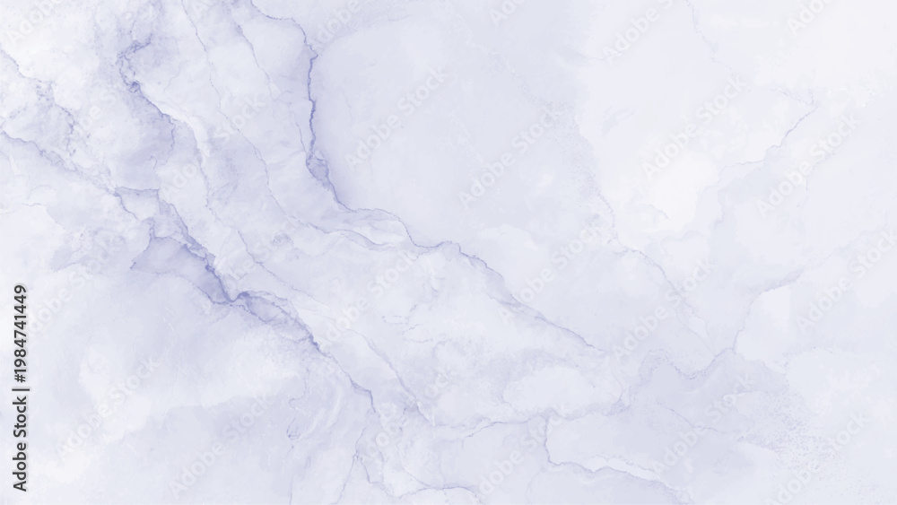 Fototapeta premium Light purple marble texture with gray veins on white background