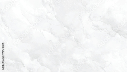 White marble texture background with gray veins and cloudy patterns