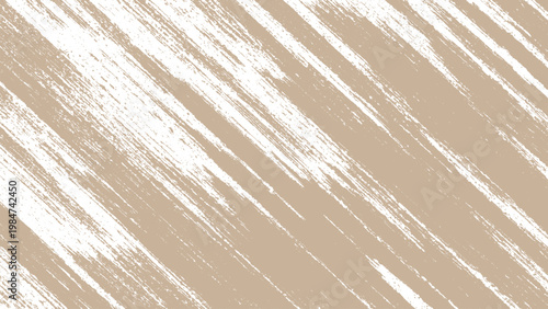 Brown and white diagonal brush strokes texture background for graphic design