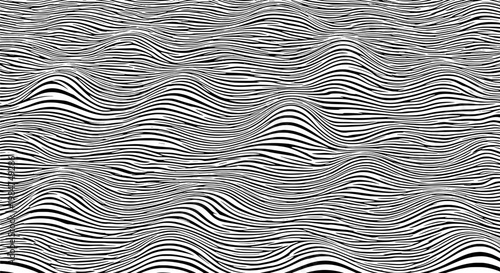 Waves flowing ocean pattern with thin contour lines and ripples for minimal background design featuring sea, ripple, line art with wavy texture and