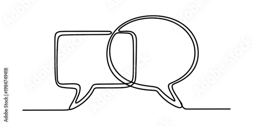 Hand holding an ultrasound scan image in one line drawing