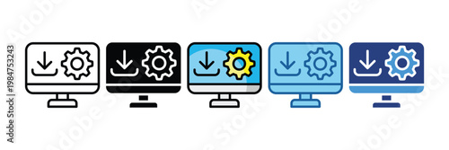 Install  Icon Set Multiple Style Collection