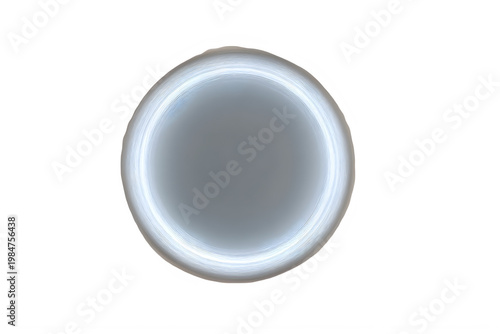 A glowing gray circle with a white outline appears on a Transparent background PNG.