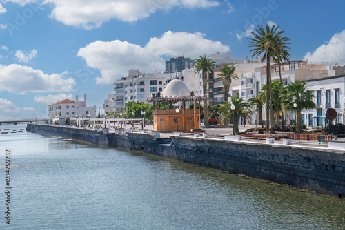 The waterfront promenade in Arrecife one the island of Lanzarote