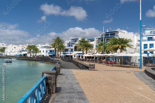 The waterfront in Arrecife on the island of Lanzarote