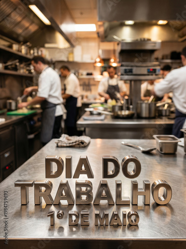 Dia do Trabalho May 1st Celebration in Kitchen