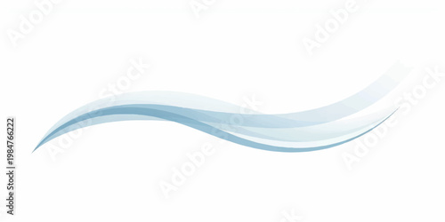 A smooth abstract blue wave design features dynamic flowing lines and artistic curves to create a professional motion backdrop for business wallpaper or vector illustration concepts